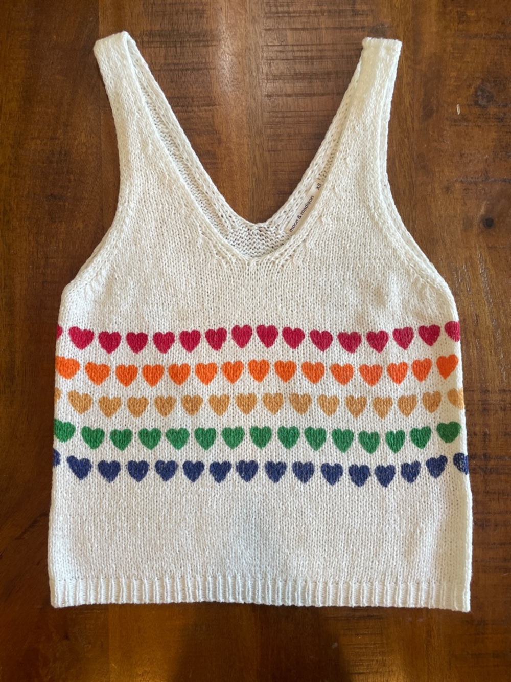 Moon & Madison Heart Tank Top